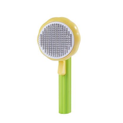 Brosse Tournesol autonettoyante pour chiens et chat