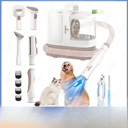 Kit de toilettage pour animaux de compagnie, aspirateur 1,3 L, aspire 99% des poils indésirable