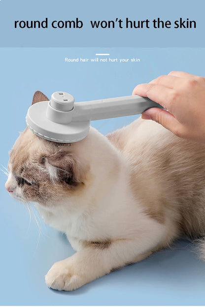 Peigne pour chien et chat, autonettoyante, gratte et masse.