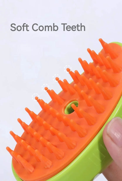 Brosse haut de gamme avec diffuseur, sensation de bien être garantie pour votre animal