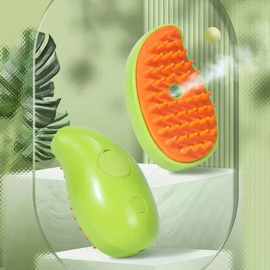 Brosse haut de gamme avec diffuseur, sensation de bien être garantie pour votre animal