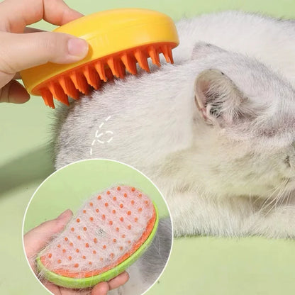 Brosse haut de gamme avec diffuseur, sensation de bien être garantie pour votre animal