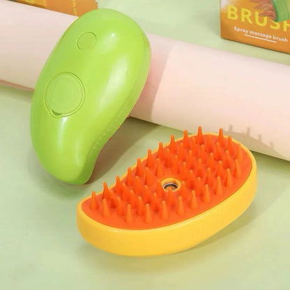 Brosse haut de gamme avec diffuseur, sensation de bien être garantie pour votre animal